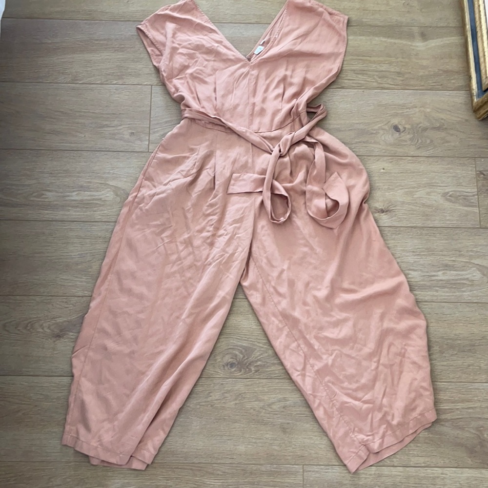 Gap Sleeveless Wrap Jumpsuit
